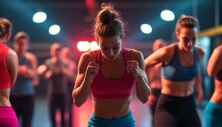 Personnes en plein effort durant une séance de HIIT.
